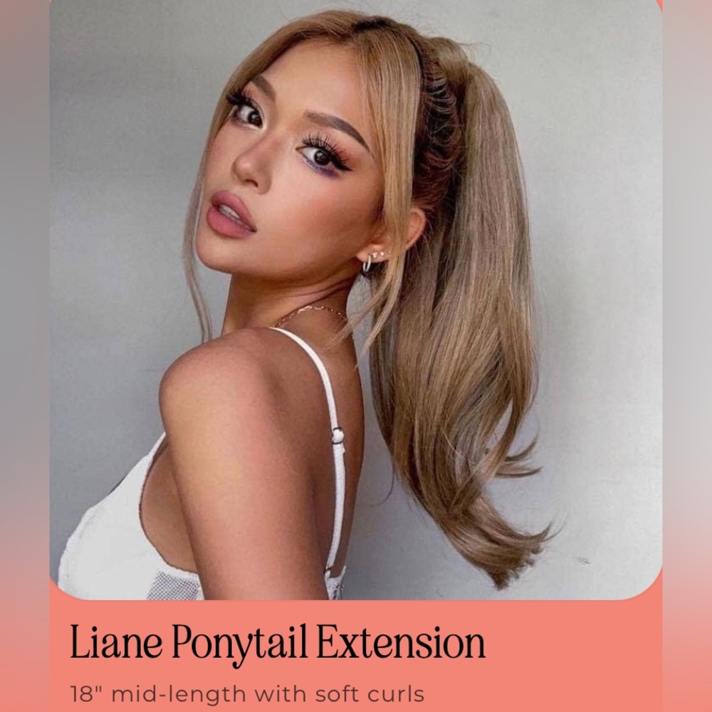 Insert Name Here ash blonde ponytail extension